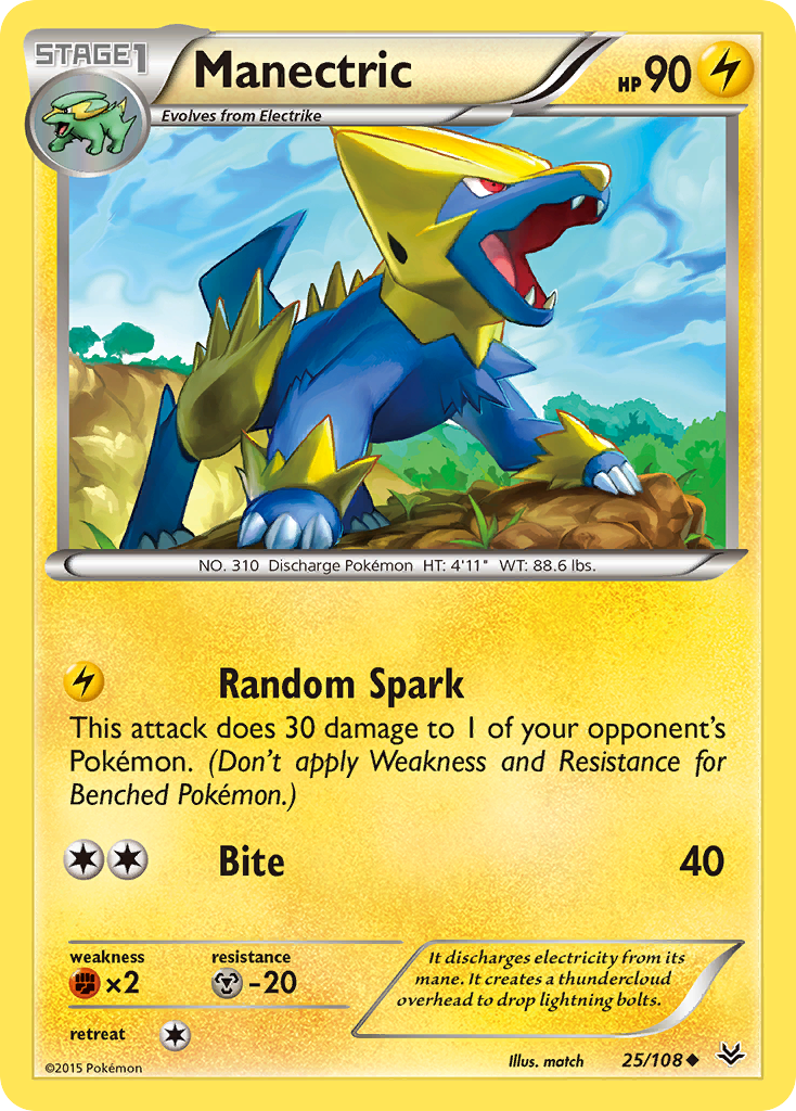 Manectric (25/108) [XY: Roaring Skies] | Exor Games Dartmouth