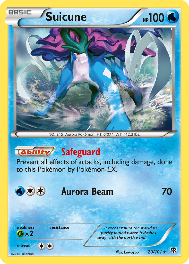 Suicune (20/101) [Black & White: Plasma Blast] | Exor Games Dartmouth