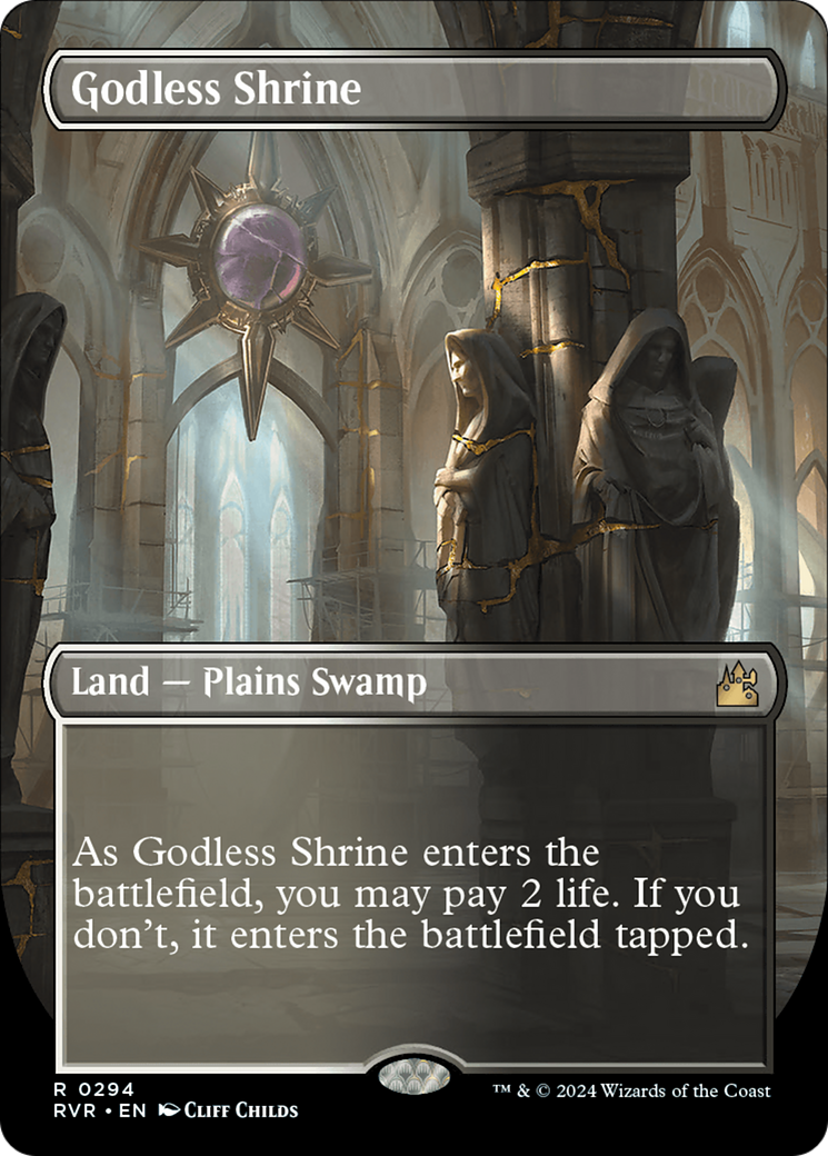 Godless Shrine (Borderless) [Ravnica Remastered] | Exor Games Dartmouth