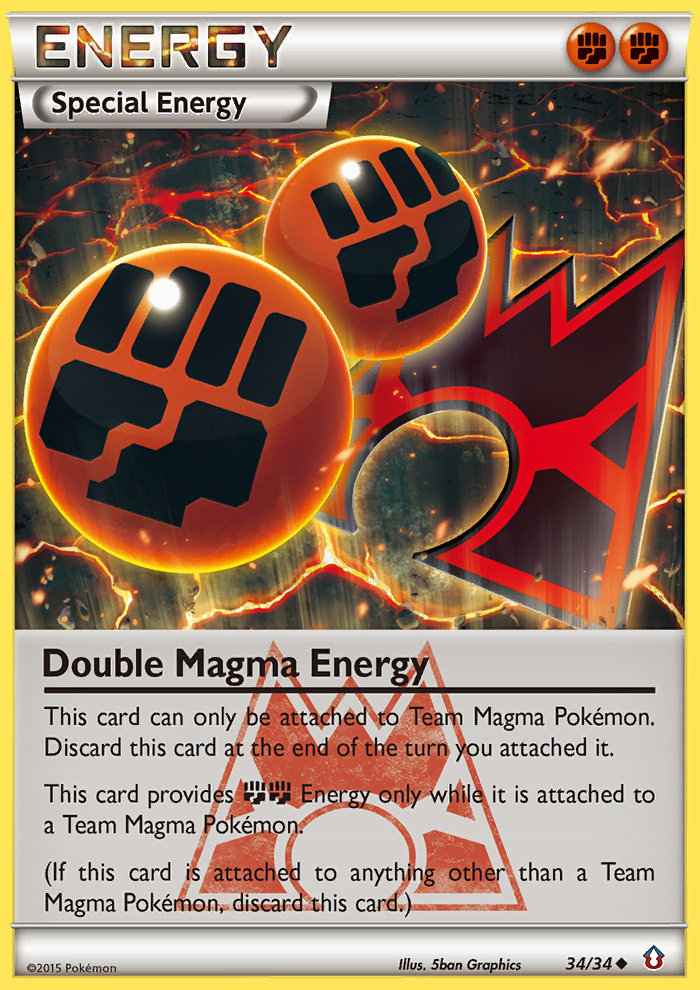 Double Magma Energy (34/34) [XY: Double Crisis] | Exor Games Dartmouth