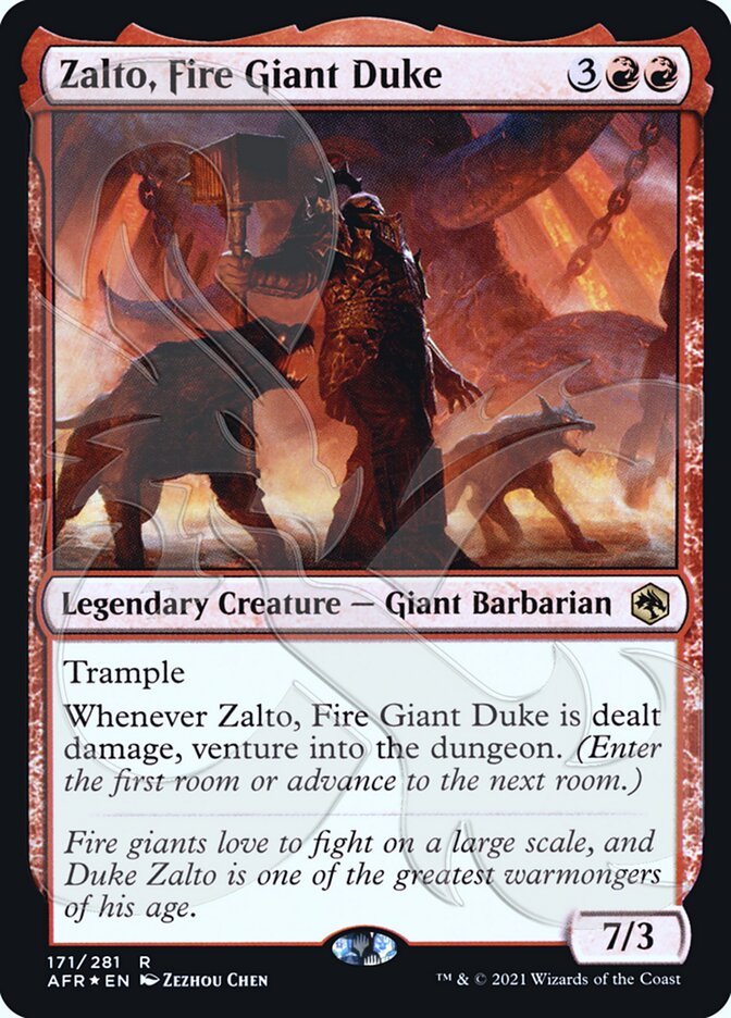 Zalto, Fire Giant Duke (Ampersand Promo) [Dungeons & Dragons: Adventures in the Forgotten Realms Promos] | Exor Games Dartmouth