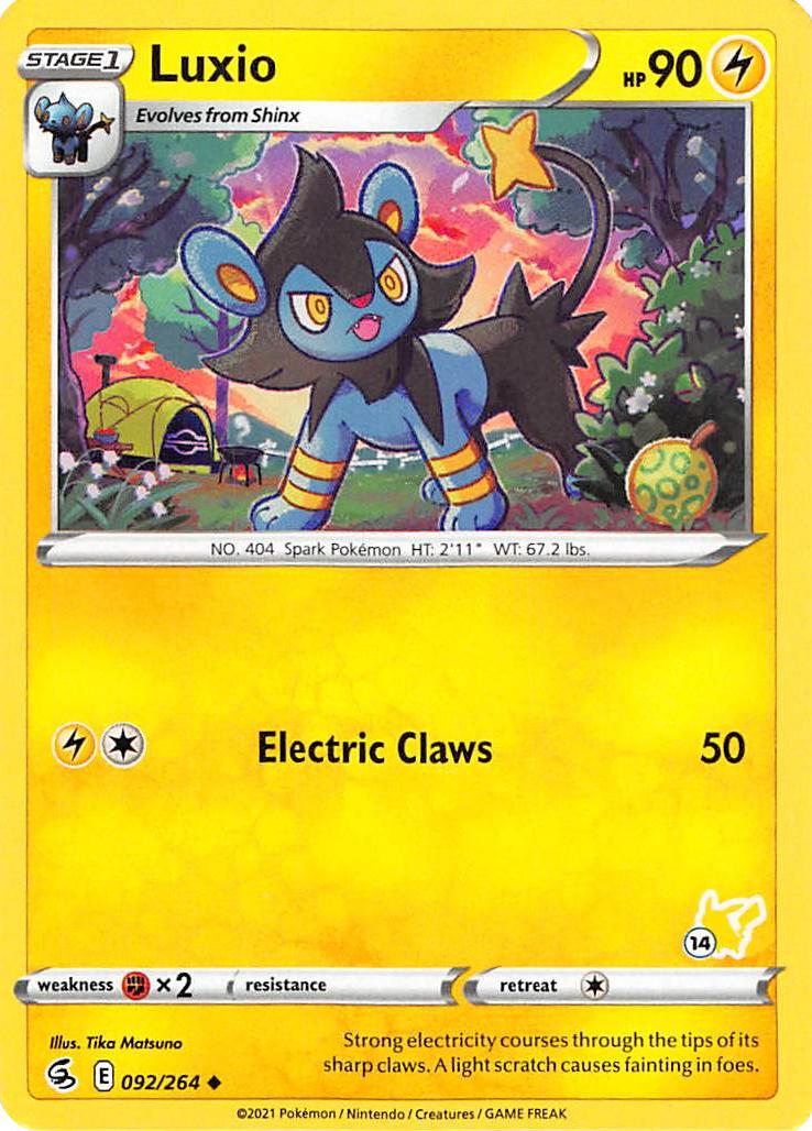 Luxio (092/264) (Pikachu Stamp #14) [Battle Academy 2022] | Exor Games Dartmouth