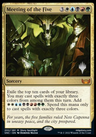 Meeting of the Five (Promo Pack) [Streets of New Capenna Promos] | Exor Games Dartmouth