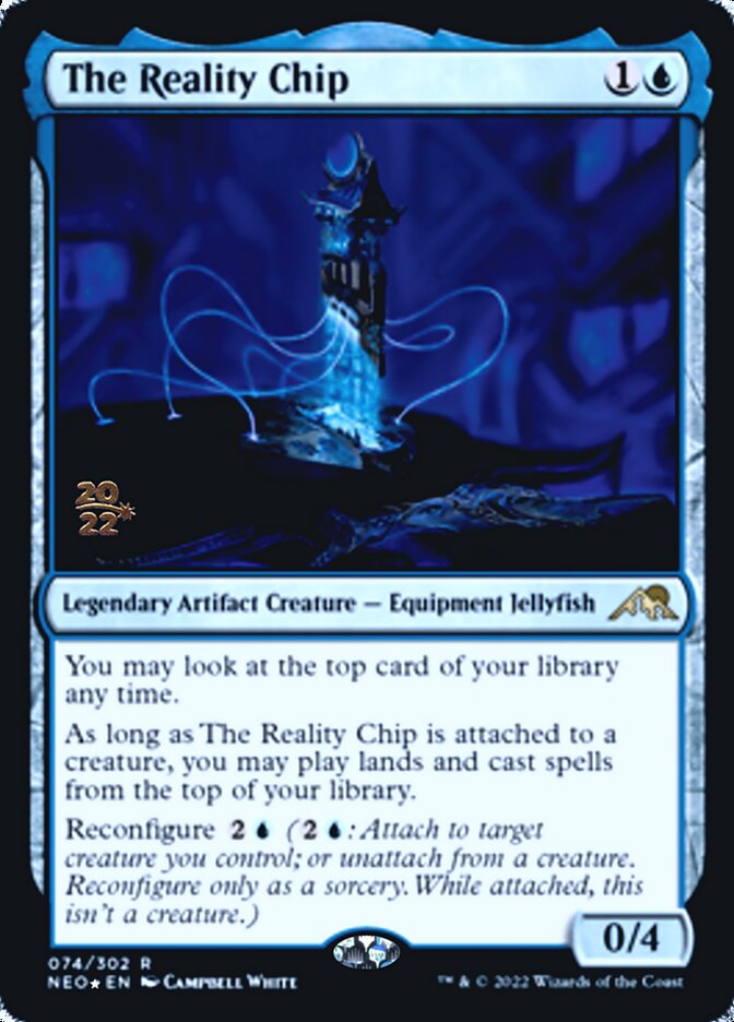 The Reality Chip [Kamigawa: Neon Dynasty Prerelease Promos] | Exor Games Dartmouth