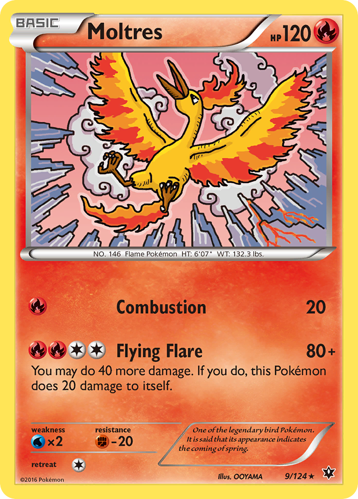 Moltres (9/124) [XY: Fates Collide] | Exor Games Dartmouth