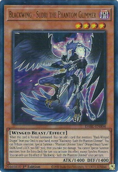 Blackwing - Sudri the Phantom Glimmer [DABL-EN004] Ultra Rare | Exor Games Dartmouth