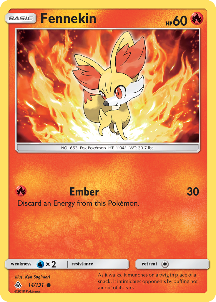 Fennekin (14/131) [Sun & Moon: Forbidden Light] | Exor Games Dartmouth