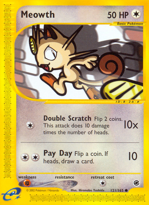 Meowth (121/165) [Expedition: Base Set] | Exor Games Dartmouth