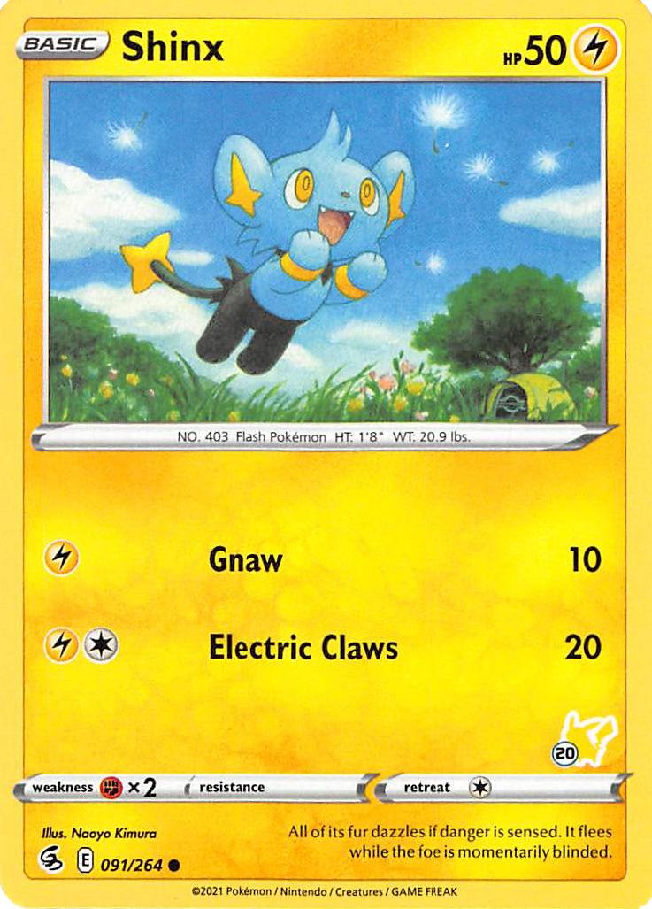 Shinx (091/264) (Pikachu Stamp #20) [Battle Academy 2022] | Exor Games Dartmouth