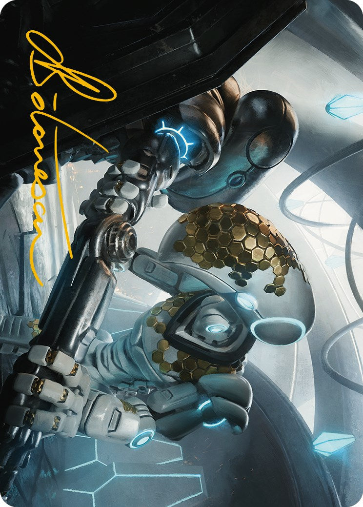Myr Kinsmith Art Card (Gold-Stamped Signature) [Phyrexia: All Will Be One Art Series] | Exor Games Dartmouth