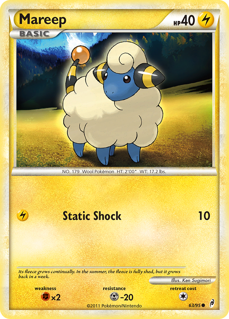 Mareep (63/95) [HeartGold & SoulSilver: Call of Legends] | Exor Games Dartmouth