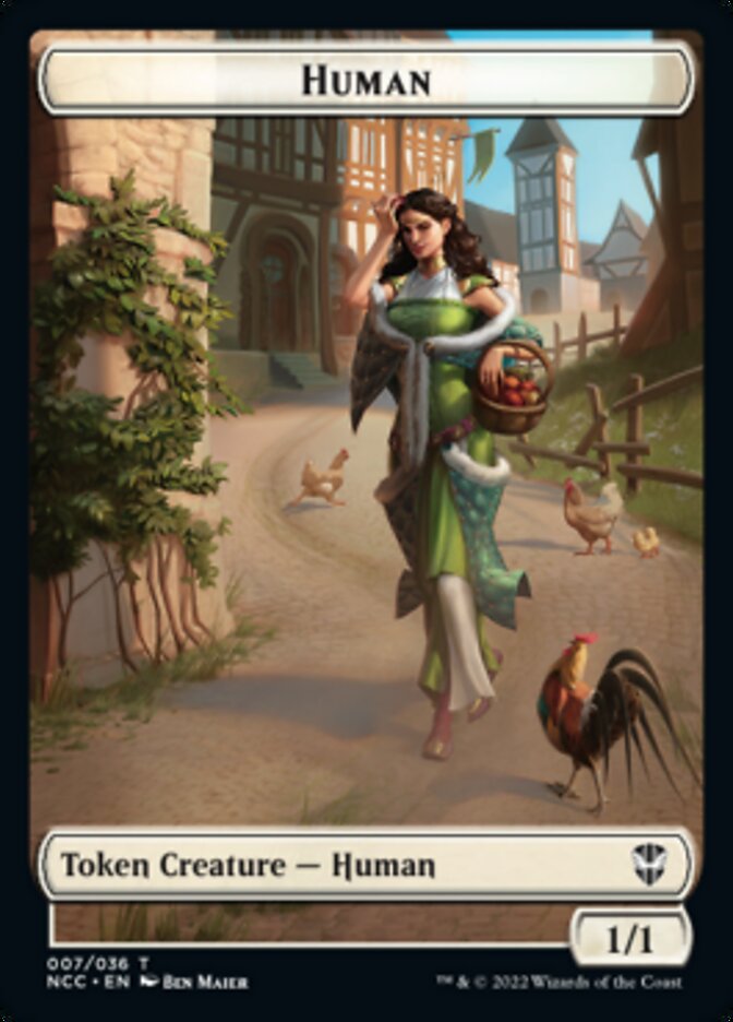 Eldrazi Spawn // Human Double-sided Token [Streets of New Capenna Commander Tokens] | Exor Games Dartmouth