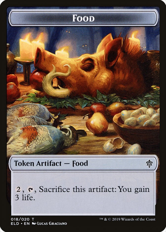 Food (018/020) [Throne of Eldraine Tokens] | Exor Games Dartmouth