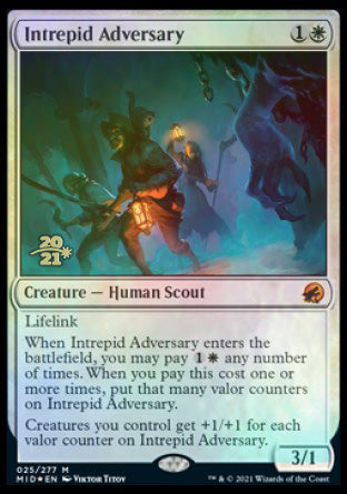 Intrepid Adversary [Innistrad: Midnight Hunt Prerelease Promos] | Exor Games Dartmouth