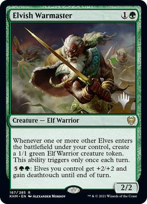 Elvish Warmaster [Kaldheim Promo Pack] | Exor Games Dartmouth