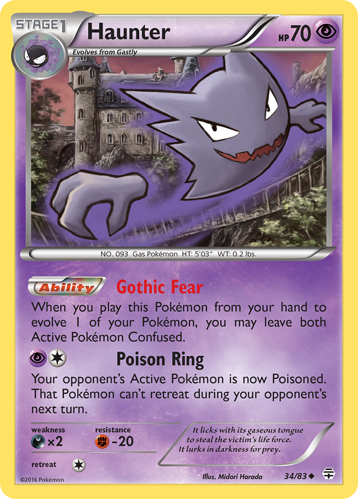 Haunter (34/83) [XY: Generations] | Exor Games Dartmouth