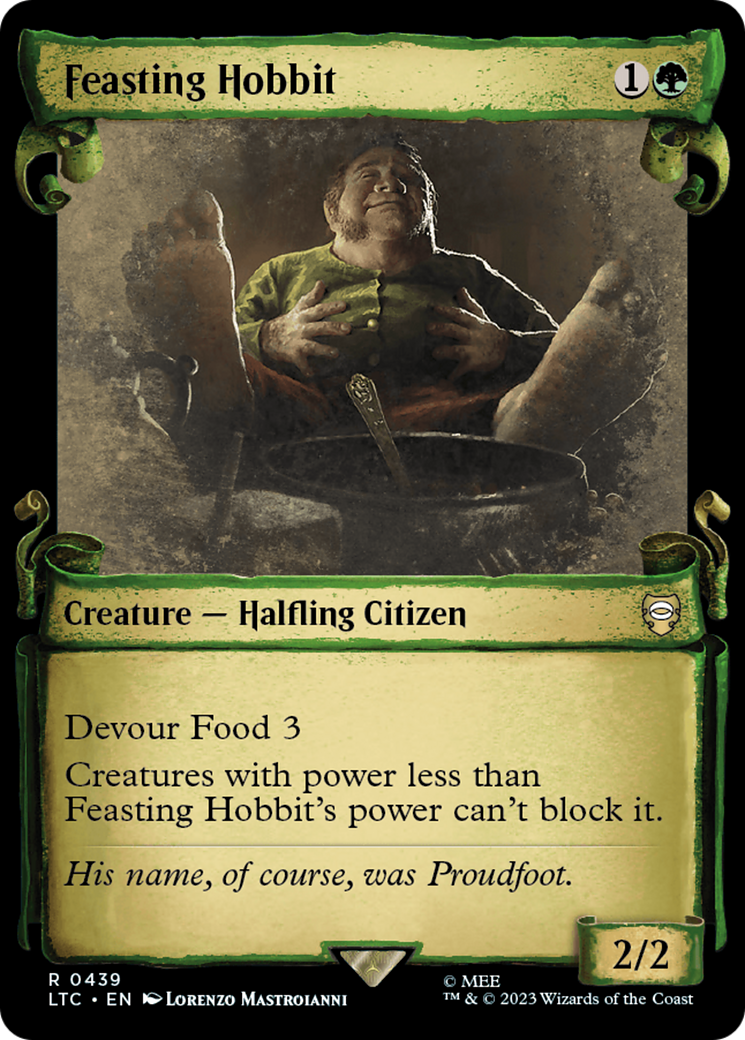 Feasting Hobbit [The Lord of the Rings: Tales of Middle-Earth Commander Showcase Scrolls] | Exor Games Dartmouth