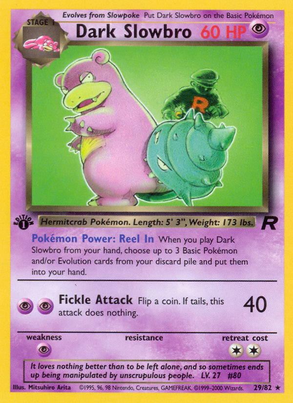 Dark Slowbro (29/82) [Team Rocket 1st Edition] | Exor Games Dartmouth