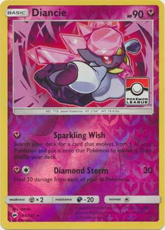 Diancie (94/147) (League Promo) [Sun & Moon: Burning Shadows] | Exor Games Dartmouth