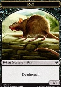 Rat (003) // Cat (001) Double-sided Token [Commander 2017 Tokens] | Exor Games Dartmouth