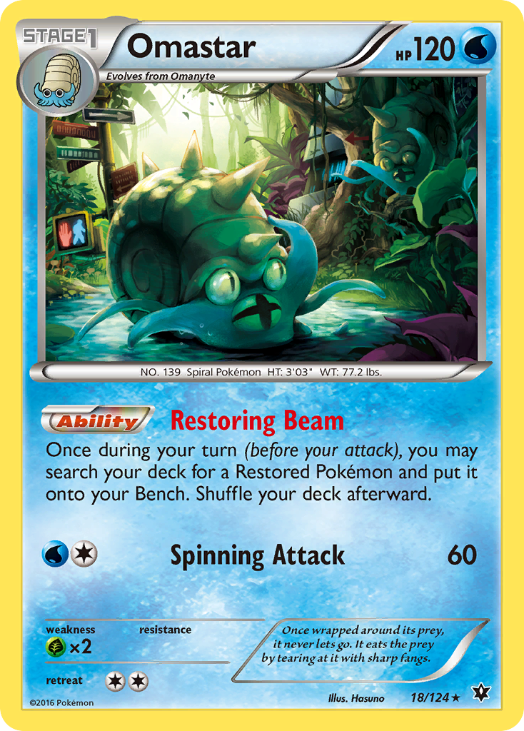 Omastar (18/124) [XY: Fates Collide] | Exor Games Dartmouth