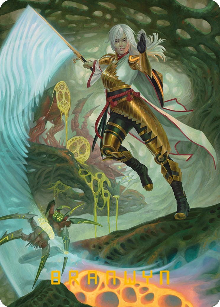 The Eternal Wanderer Art Card (Gold-Stamped Signature) [Phyrexia: All Will Be One Art Series] | Exor Games Dartmouth