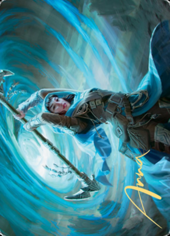 Sea Gate Stormcaller Art Card (Gold-Stamped Signature) [Zendikar Rising Art Series] | Exor Games Dartmouth