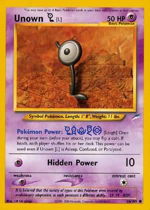 Unown [L] (86/105) [Neo Destiny Unlimited] | Exor Games Dartmouth