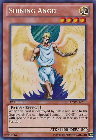 Shining Angel [LCYW-EN236] Secret Rare | Exor Games Dartmouth