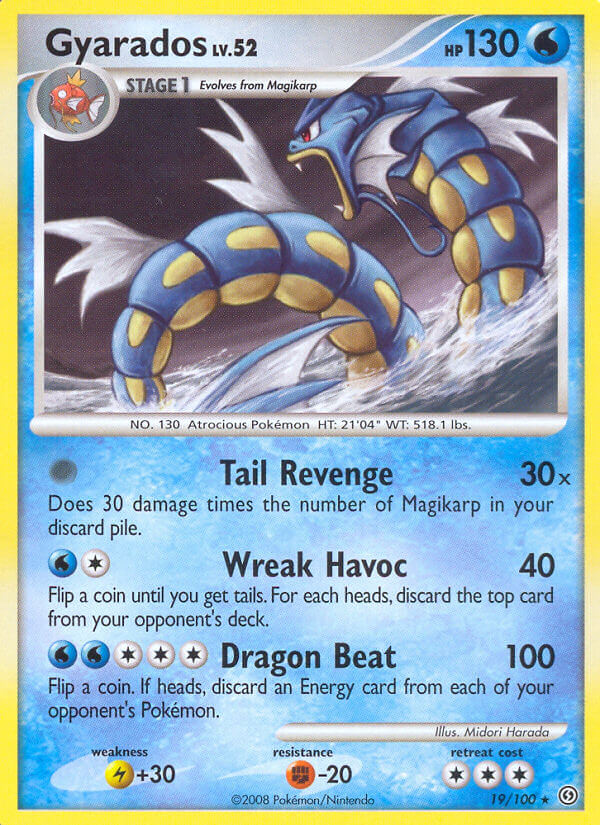 Gyarados (19/100) (Theme Deck Exclusive) [Diamond & Pearl: Stormfront] | Exor Games Dartmouth