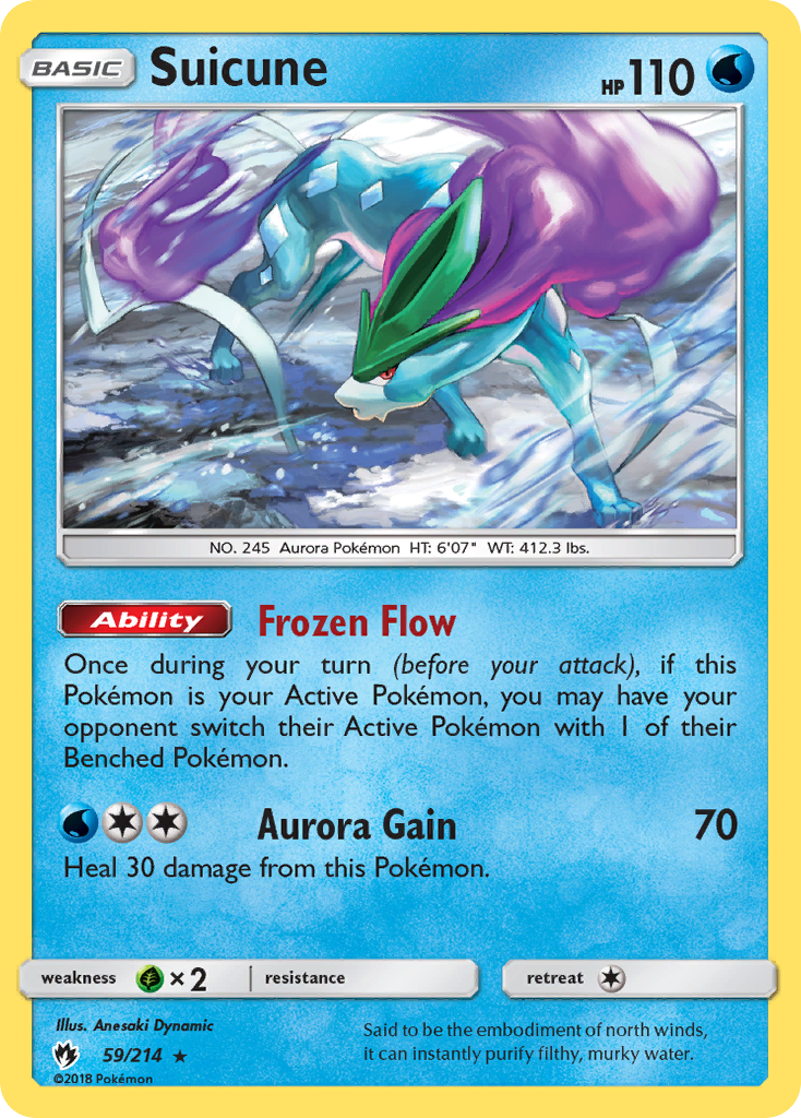 Suicune (59/214) [Sun & Moon: Lost Thunder] | Exor Games Dartmouth