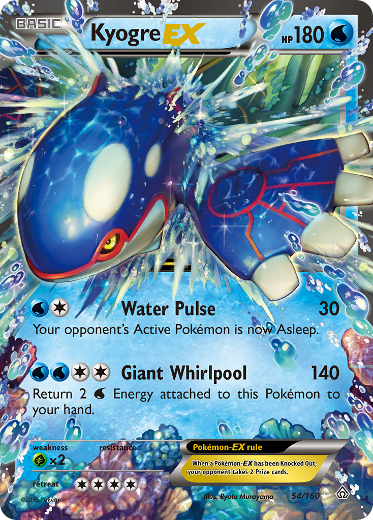 Kyogre EX (54/160) [XY: Primal Clash] | Exor Games Dartmouth