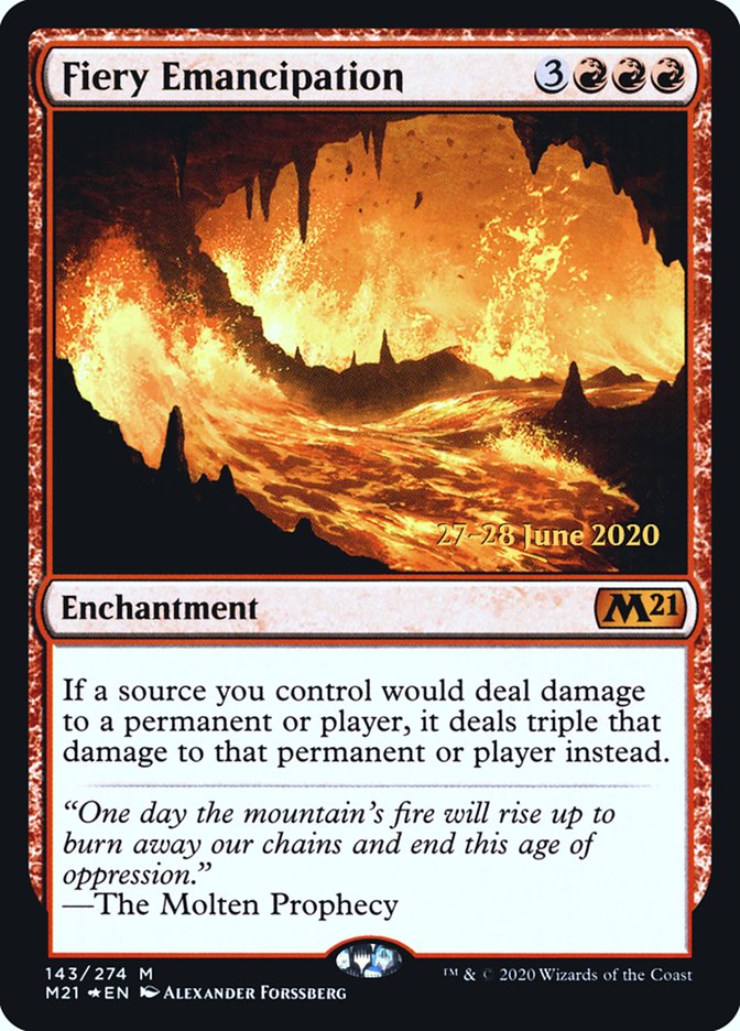 Fiery Emancipation  [Core Set 2021 Prerelease Promos] | Exor Games Dartmouth