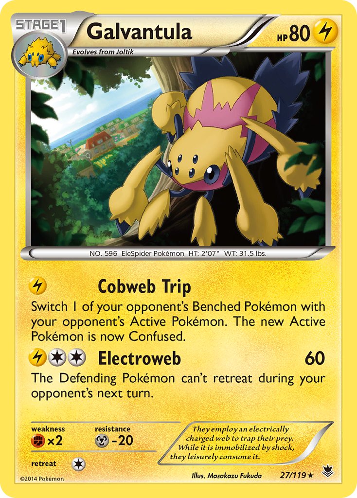 Galvantula(27/119) (Theme Deck Exclusive) [XY: Phantom Forces] | Exor Games Dartmouth