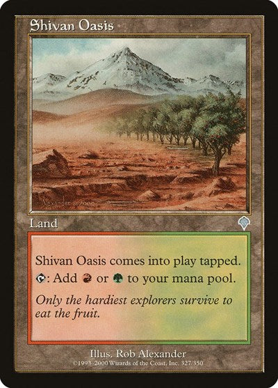 Shivan Oasis [Invasion] | Exor Games Dartmouth