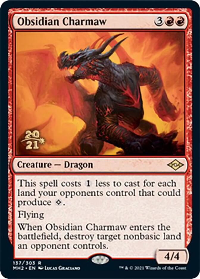 Obsidian Charmaw [Modern Horizons 2 Prerelease Promos] | Exor Games Dartmouth