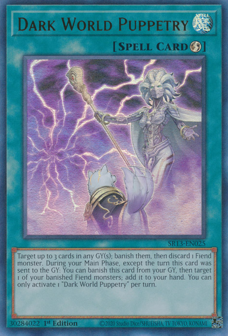 Dark World Puppetry [SR13-EN025] Ultra Rare | Exor Games Dartmouth