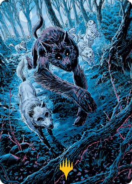 Untamed Pup Art Card (Gold-Stamped Signature) [Innistrad: Midnight Hunt Art Series] | Exor Games Dartmouth