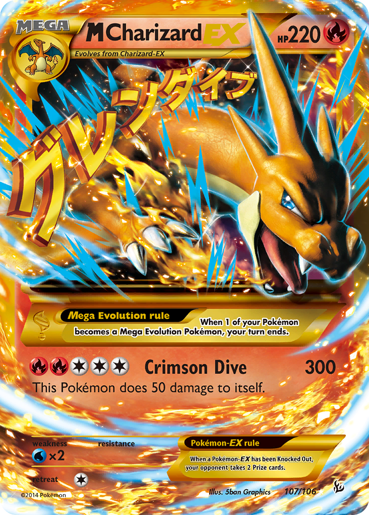 M Charizard EX (107/106) [XY: Flashfire] | Exor Games Dartmouth