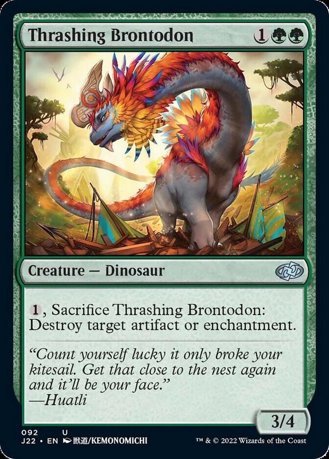 Thrashing Brontodon [Jumpstart 2022] | Exor Games Dartmouth