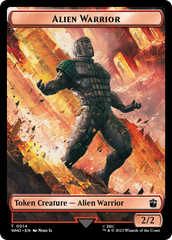 Alien Rhino // Alien Warrior Double-Sided Token [Doctor Who Tokens] | Exor Games Dartmouth