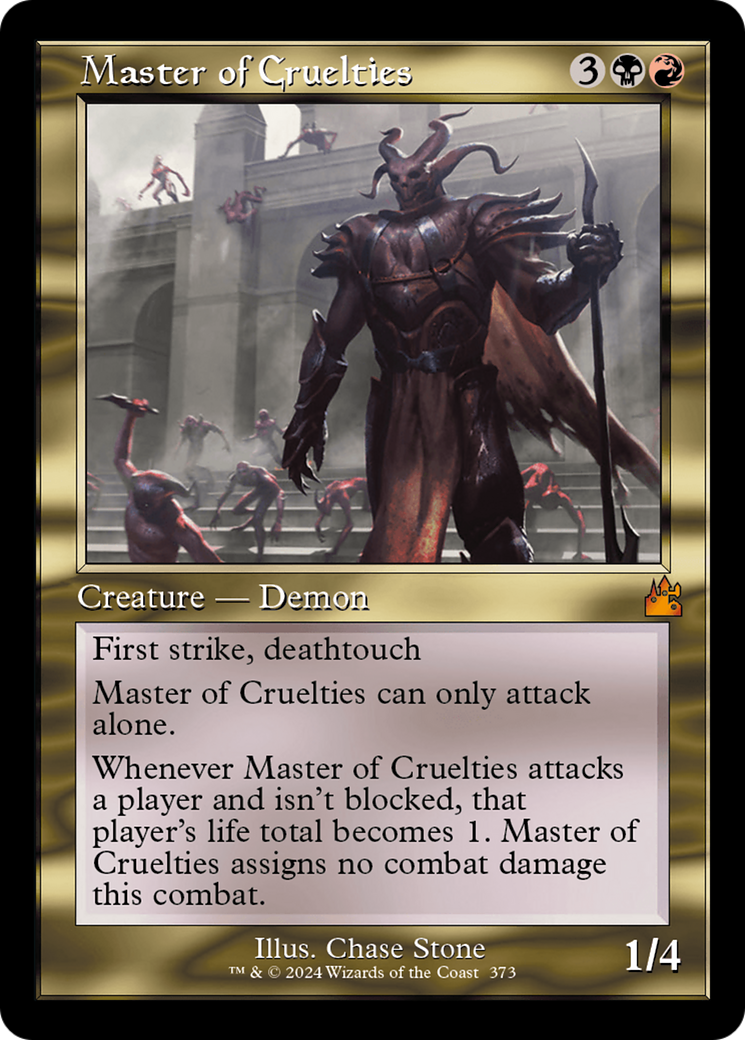 Master of Cruelties (Retro Frame) [Ravnica Remastered] | Exor Games Dartmouth