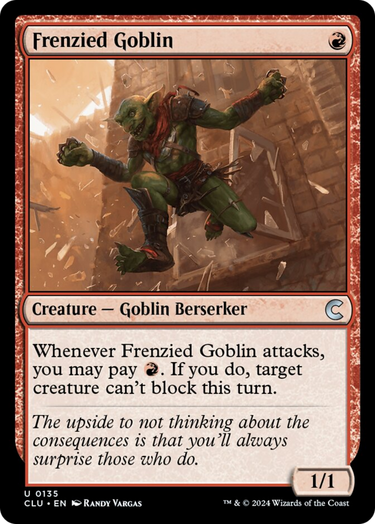 Frenzied Goblin [Ravnica: Clue Edition] | Exor Games Dartmouth