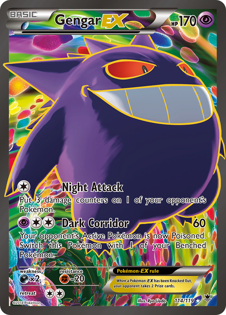 Gengar EX (114/119) [XY: Phantom Forces] | Exor Games Dartmouth