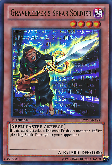 Gravekeeper's Spear Soldier [LCYW-EN185] Ultra Rare | Exor Games Dartmouth