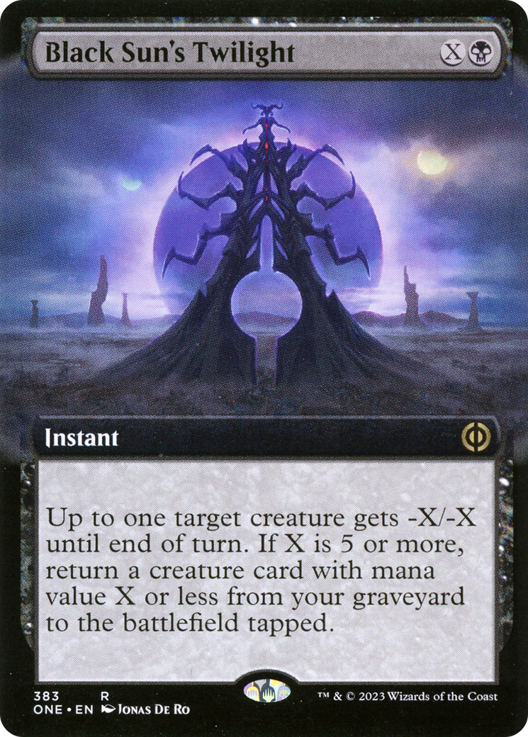 Black Sun's Twilight (Extended Art) [Phyrexia: All Will Be One] | Exor Games Dartmouth