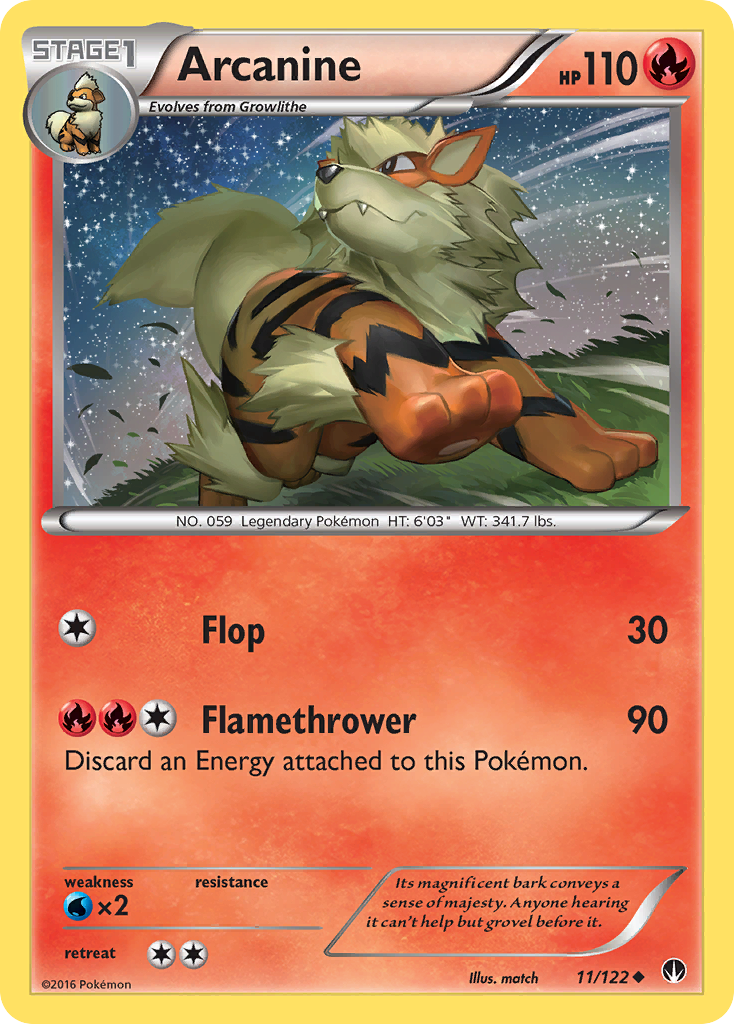 Arcanine (11/122) [XY: BREAKpoint] | Exor Games Dartmouth