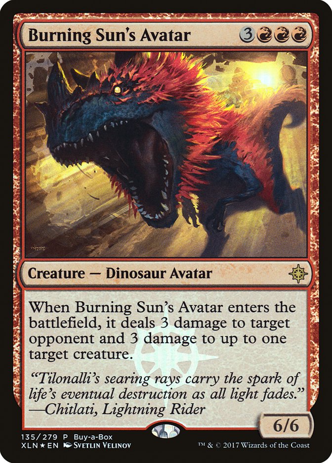 Burning Sun's Avatar (Buy-A-Box) [Ixalan Promos] | Exor Games Dartmouth