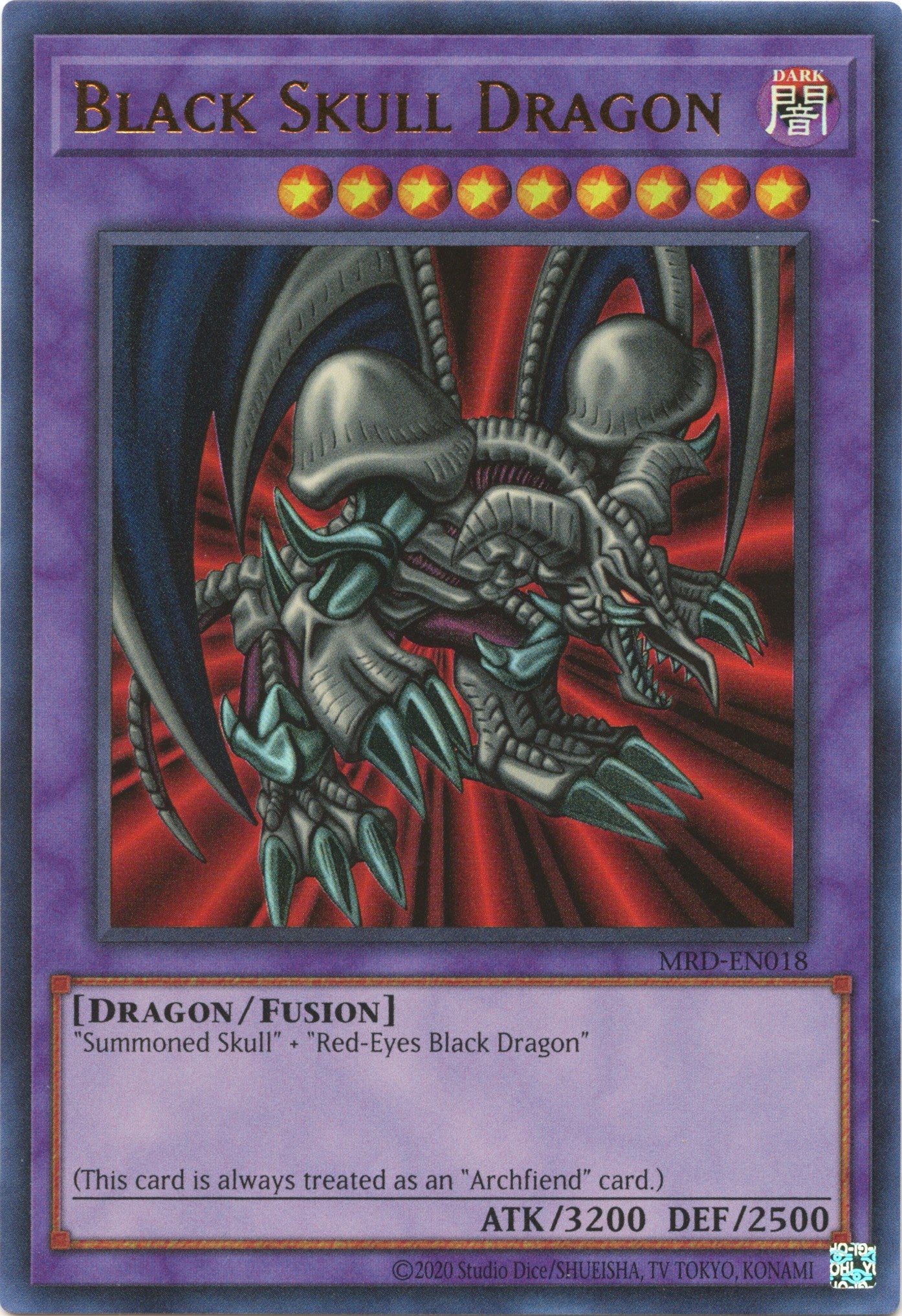 Black Skull Dragon (25th Anniversary) [MRD-EN018] Ultra Rare | Exor Games Dartmouth