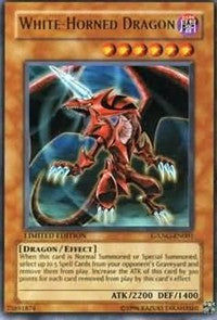White-Horned Dragon [GXNG-EN001] Ultra Rare | Exor Games Dartmouth